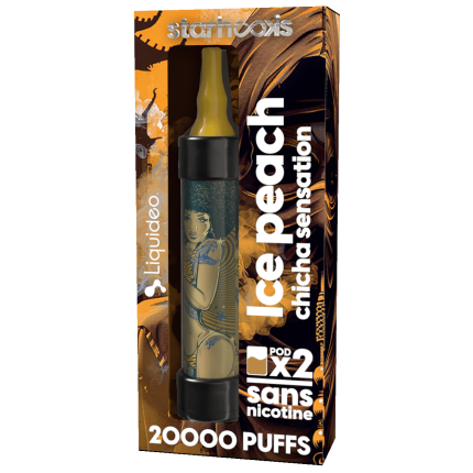 Starter Kit CHICHA Pêche Glacée - (Batterie + 2 Pods 10000) Starter Kit CHICHA Pêche Glacée - (Batterie + 2 Pods 10000)