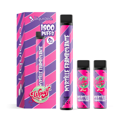Starter Kit Myrtille Framboyante - WPuff Pods (Batterie + 2 Pods) Starter Kit Myrtille Framboyante - WPuff Pods (Batterie + 2 Pods)