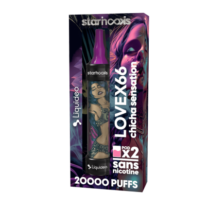 Starter Kit CHICHA LOVEX66 - (Batterie + 2 Pods 10000) Starter Kit CHICHA LOVEX66 - (Batterie + 2 Pods 10000)