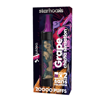 Starter Kit CHICHA Raisin - (Batterie + 2 Pods 10000) Starter Kit CHICHA Raisin - (Batterie + 2 Pods 10000)
