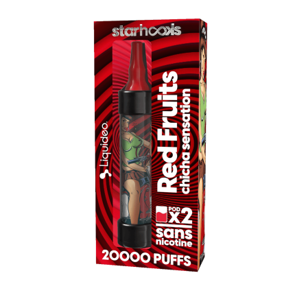 Starter Kit CHICHA Fruits Rouges - (Batterie + 2 Pods 10000) Starter Kit CHICHA Fruits Rouges - (Batterie + 2 Pods 10000)