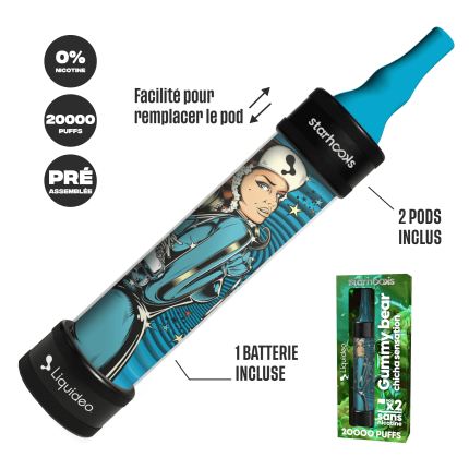 Starter Kit Electronic Hookah Goldbears - Starhooks (Battery + 2 Pods 10000 puffs) Starter Kit Electronic Hookah Goldbears - Starhooks (Battery + 2 Pods 10000 puffs)