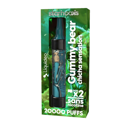 Starter Kit Electronic Hookah Goldbears - Starhooks (Battery + 2 Pods 10000 puffs) Starter Kit Electronic Hookah Goldbears - Starhooks (Battery + 2 Pods 10000 puffs)