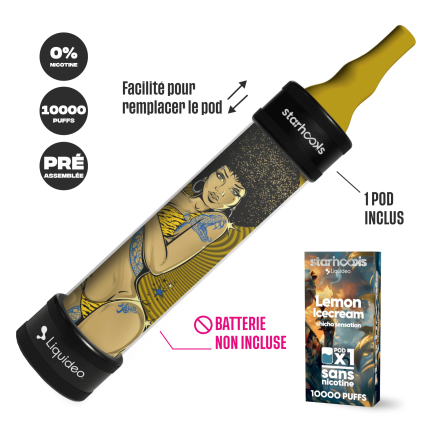 CHICHA Crème Glacée Citron - Pod 10000 CHICHA Crème Glacée Citron - Pod 10000