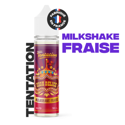 E-liquid Milkshake fraise 50ml E-liquid Milkshake fraise 50ml
