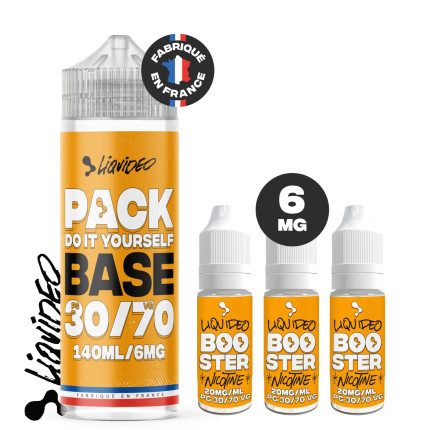 PACK DIY LIQUIDEO - PG/VG 30/70 PACK DIY LIQUIDEO - PG/VG 30/70