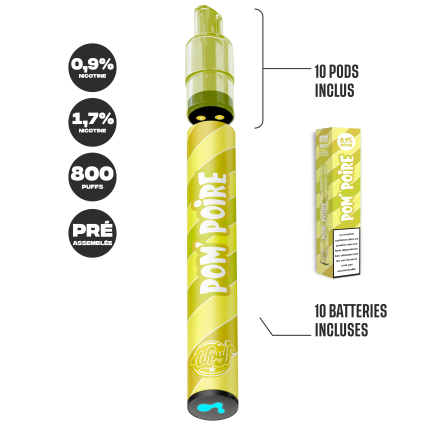 10 Wpuff Pod 2.0 Apple Pear - 800 Puffs (Batteries + 10 Pods) 10 Wpuff Pod 2.0 Apple Pear - 800 Puffs (Batteries + 10 Pods)