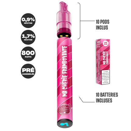 10 Wpuff Pod 2.0 My Flamboyant Raspberry - 800 Puffs (Batteries + 10 Pods) 10 Wpuff Pod 2.0 My Flamboyant Raspberry - 800 Puffs (Batteries + 10 Pods)