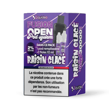 1 Refillable Pod Raisin Glacé - Wpuff Pod Fusion - 30000 puffs 1 Refillable Pod Raisin Glacé - Wpuff Pod Fusion - 30000 puffs