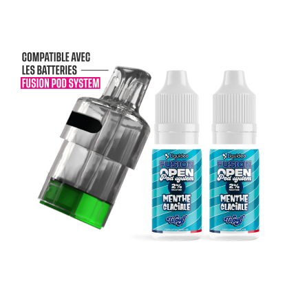1 Refillable Pod Menthe Glaciale - Wpuff Pod Fusion - 30000 puffs 1 Refillable Pod Menthe Glaciale - Wpuff Pod Fusion - 30000 puffs