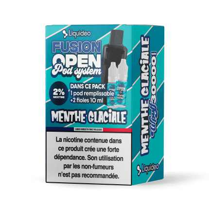 1 Refillable Pod Menthe Glaciale - Wpuff Pod Fusion - 30000 puffs 1 Refillable Pod Menthe Glaciale - Wpuff Pod Fusion - 30000 puffs
