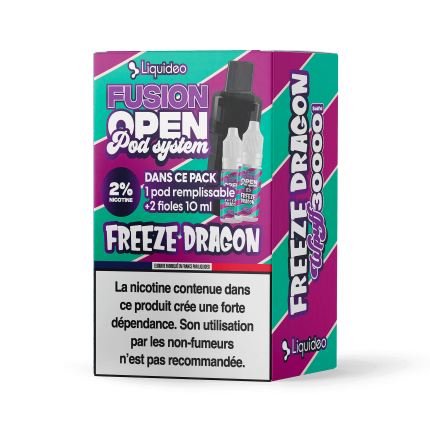1 Refillable Pod Freeze Dragon - Wpuff Pod Fusion - 30000 puffs 1 Refillable Pod Freeze Dragon - Wpuff Pod Fusion - 30000 puffs