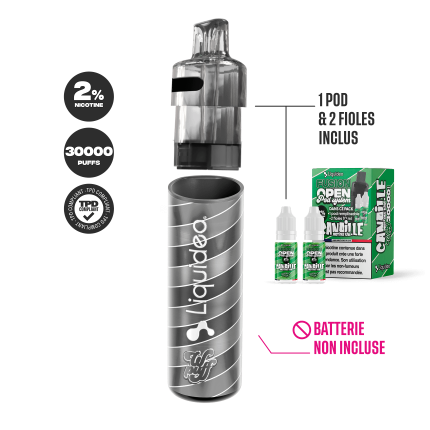 1 Refillable Pod - Canaille Pastèque Kiwi - Wpuff Pod Fusion - 30000 puffs 1 Refillable Pod - Canaille Pastèque Kiwi - Wpuff Pod Fusion - 30000 puffs