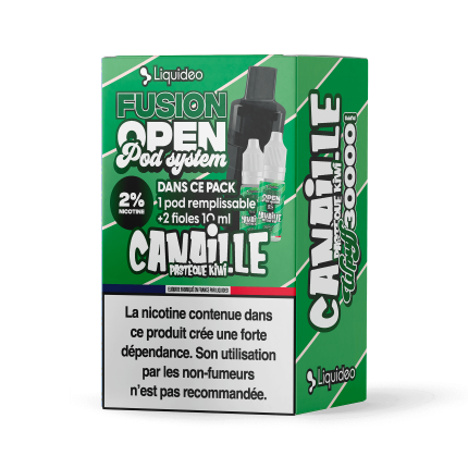 1 Refillable Pod - Canaille Pastèque Kiwi - Wpuff Pod Fusion - 30000 puffs 1 Refillable Pod - Canaille Pastèque Kiwi - Wpuff Pod Fusion - 30000 puffs