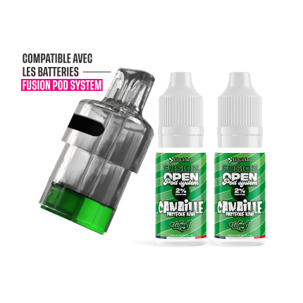 1 Refillable Pod - Canaille Pastèque Kiwi - Wpuff Pod Fusion - 30000 puffs 1 Refillable Pod - Canaille Pastèque Kiwi - Wpuff Pod Fusion - 30000 puffs