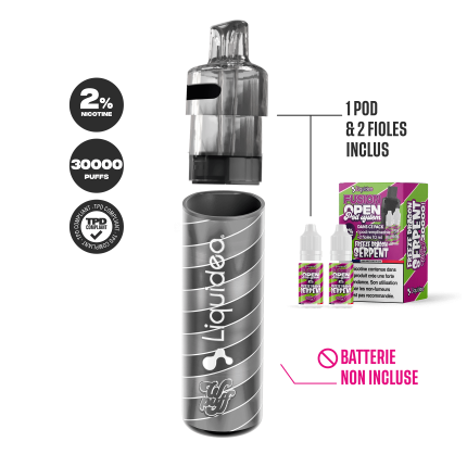 1 Refillable Pod - Freeze Dragon Serpent - Wpuff Pod Fusion - 30000 puffs