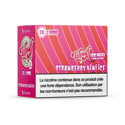 10 Pods Strawberry Kiwi Ice - WPuff Pods 600 10 Pods Strawberry Kiwi Ice - WPuff Pods 600