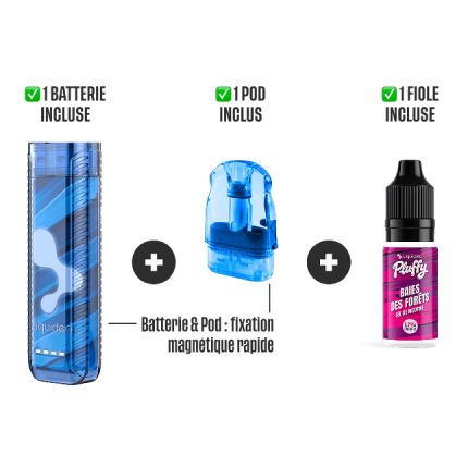STARTER KIT PLUFFY 10000 PUFFS - Wild Berries STARTER KIT PLUFFY 10000 PUFFS - Wild Berries