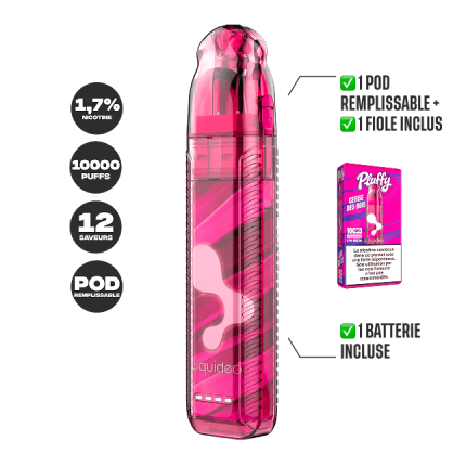 STARTER KIT PLUFFY 10000 PUFFS - Wild Cherry STARTER KIT PLUFFY 10000 PUFFS - Wild Cherry