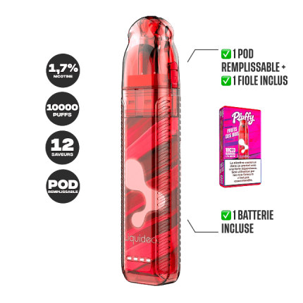 STARTER KIT PLUFFY 10000 PUFFS - Forest Fruits STARTER KIT PLUFFY 10000 PUFFS - Forest Fruits
