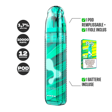 STARTER KIT PLUFFY 10000 PUFFS - Mananas STARTER KIT PLUFFY 10000 PUFFS - Mananas