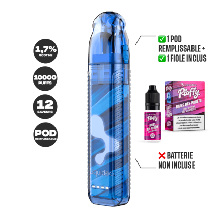 PLUFFY REFILLABLE POD 10000 PUFFS - Wild Berries PLUFFY REFILLABLE POD 10000 PUFFS - Wild Berries