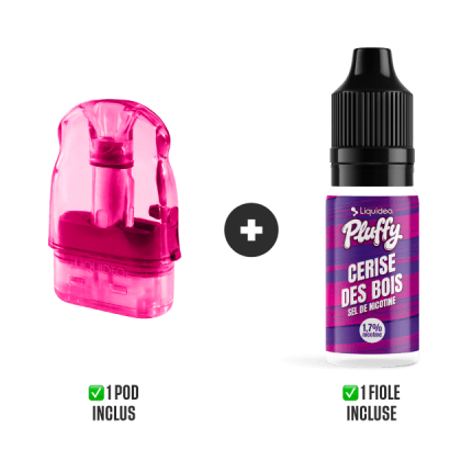 PLUFFY REFILLABLE POD 10000 PUFFS - Wild Cherry PLUFFY REFILLABLE POD 10000 PUFFS - Wild Cherry