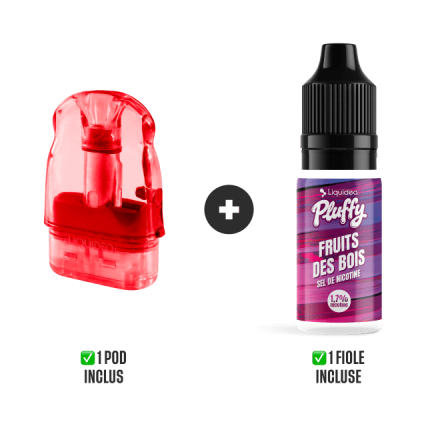 PLUFFY REFILLABLE POD 10000 PUFFS - Forest Fruits PLUFFY REFILLABLE POD 10000 PUFFS - Forest Fruits
