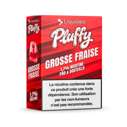 PLUFFY REFILLABLE POD 10000 PUFFS - Big Strawberry PLUFFY REFILLABLE POD 10000 PUFFS - Big Strawberry