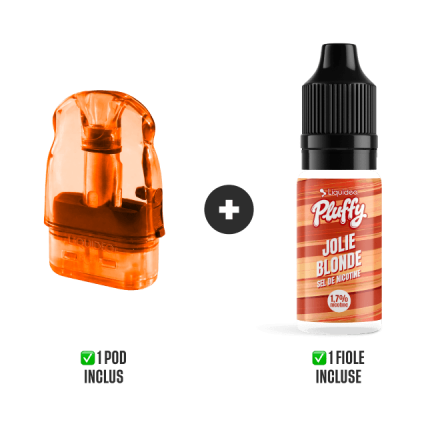 PLUFFY REFILLABLE POD 10000 PUFFS - Jolies Blondes PLUFFY REFILLABLE POD 10000 PUFFS - Jolies Blondes