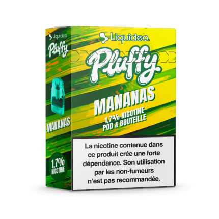 POD REMPLISSABLE PLUFFY 10000 PUFFS - Mananas POD REMPLISSABLE PLUFFY 10000 PUFFS - Mananas