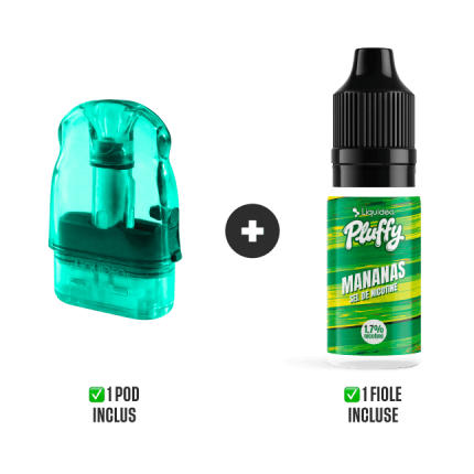 POD REMPLISSABLE PLUFFY 10000 PUFFS - Mananas POD REMPLISSABLE PLUFFY 10000 PUFFS - Mananas