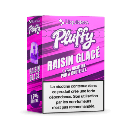 POD REMPLISSABLE PLUFFY 10000 PUFFS - Iced Grape POD REMPLISSABLE PLUFFY 10000 PUFFS - Iced Grape