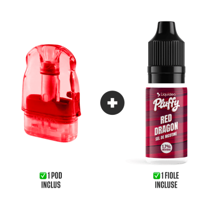 POD REMPLISSABLE PLUFFY 10000 PUFFS - Red Dragon