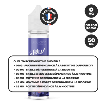 E-Liquid Freeze Blue Raspberry 50ml - 50/50