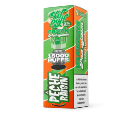 Starter Kit Pêche Raisin - Wpuff Pod Fusion (Batterie + 1 Pod) - 15000 puffs Starter Kit Pêche Raisin - Wpuff Pod Fusion (Batterie + 1 Pod) - 15000 puffs