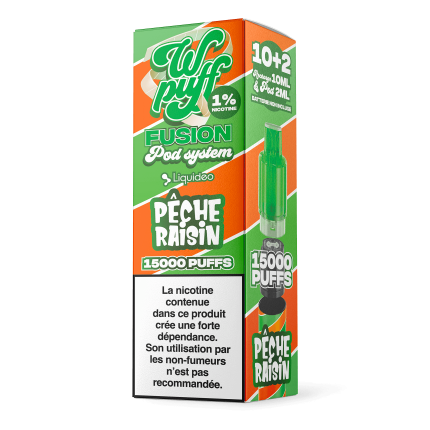 1 Pod Peach Grape - Wpuff Pod Fusion - 15000 puffs 1 Pod Peach Grape - Wpuff Pod Fusion - 15000 puffs