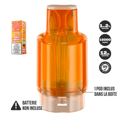 1 Pod Triple Mango - Wpuff Pod Fusion - 15000 puffs 1 Pod Triple Mango - Wpuff Pod Fusion - 15000 puffs