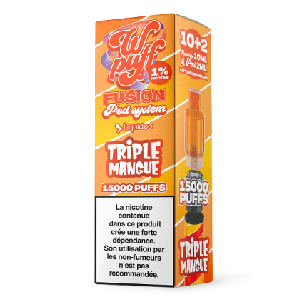 1 Pod Triple Mango - Wpuff Pod Fusion - 15000 puffs 1 Pod Triple Mango - Wpuff Pod Fusion - 15000 puffs