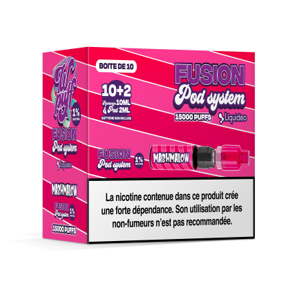 10 Pods Mashmalow - Wpuff Pod Fusion - 15000 puffs 10 Pods Mashmalow - Wpuff Pod Fusion - 15000 puffs