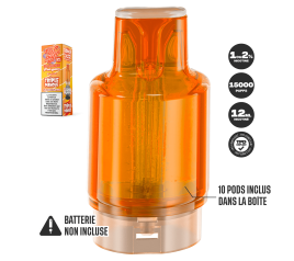 10 Pods Triple Mangue - Wpuff Pod Fusion - 15000 puffs 10 Pods Triple Mangue - Wpuff Pod Fusion - 15000 puffs