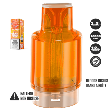 10 Pods Triple Mangue - Wpuff Pod Fusion - 15000 puffs