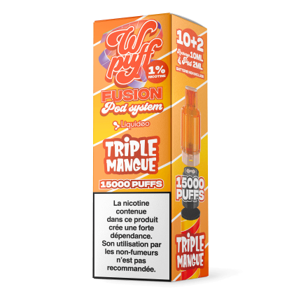 10 Pods Triple Mangue - Wpuff Pod Fusion - 15000 puffs