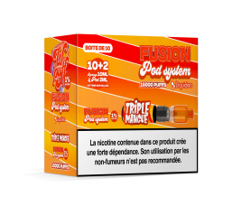 10 Pod Triple Mango - Wpuff Pod Fusion - 15000 puffs